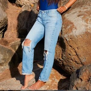 Outerknown S.E.A. Cali Vintage Straight Button Fly Organic Cotton Jeans 32 NWT